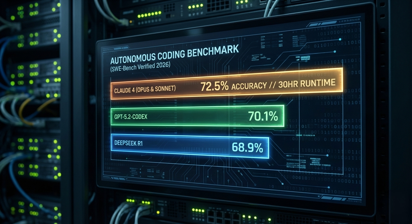 Claude 4 Review 2026: Benchmark showing 72.5% SWE-Bench Accuracy
